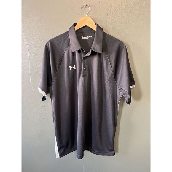 Under Armour Mens Black Short Sleeve Polo Size XL - Picture 1 of 3